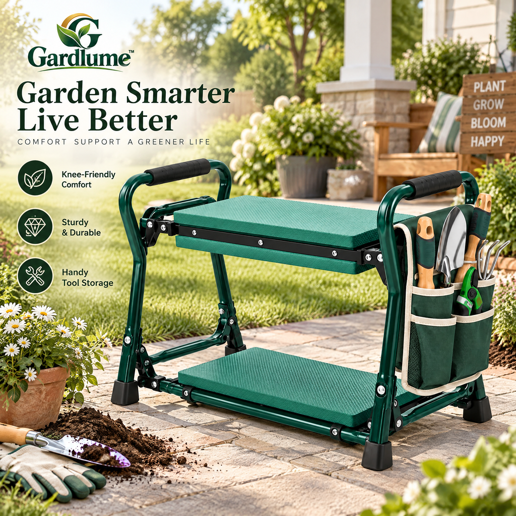 Gardlume™ 2-in-1 Folding Garden Kneeler & Seat