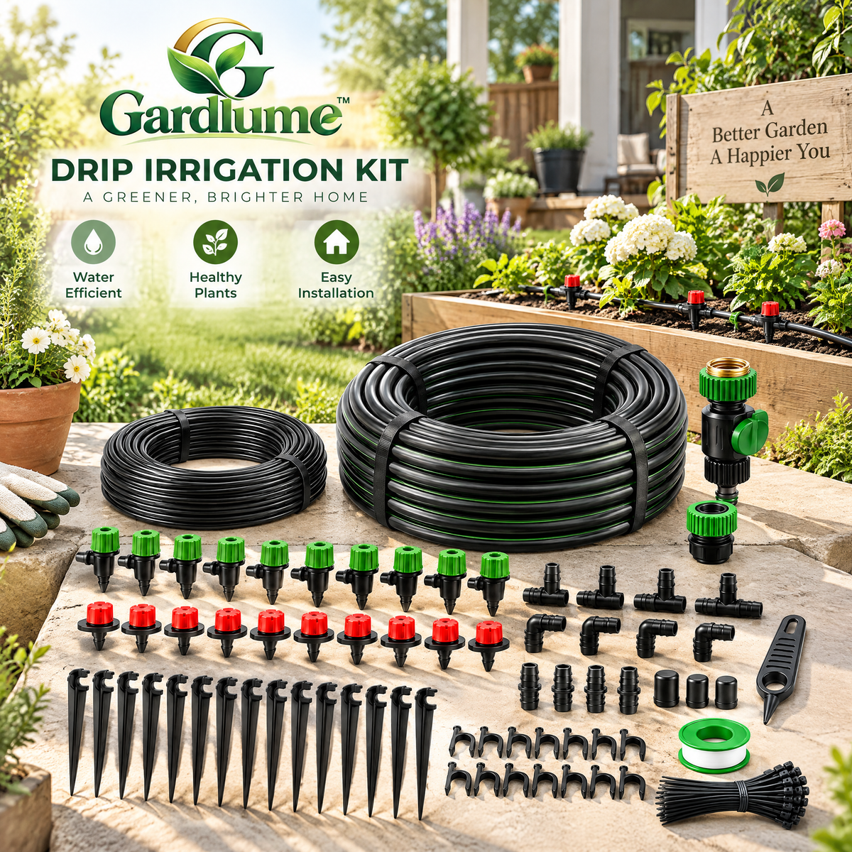 Gardlume™ Garden Drip Irrigation Kit