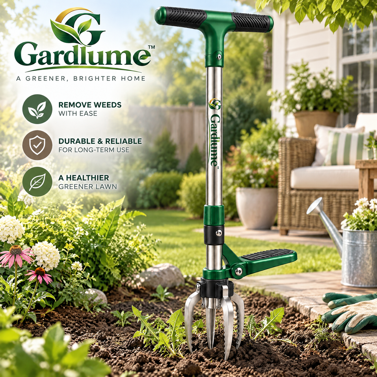 Gardlume™ Stand-Up Weed Puller