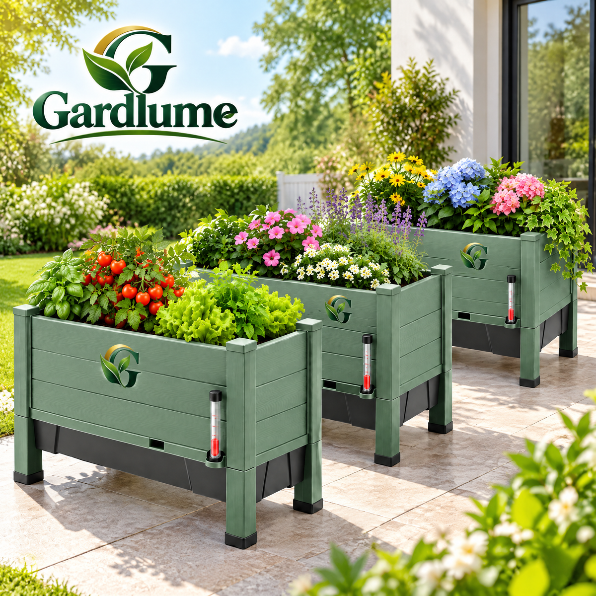 Gardlume™ Self-Watering Planter Box Set
