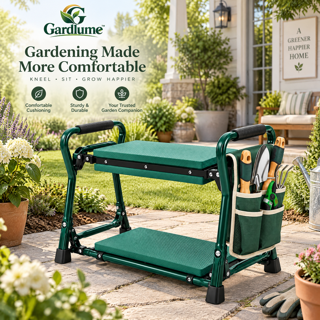 Gardlume™ 2-in-1 Folding Garden Kneeler & Seat