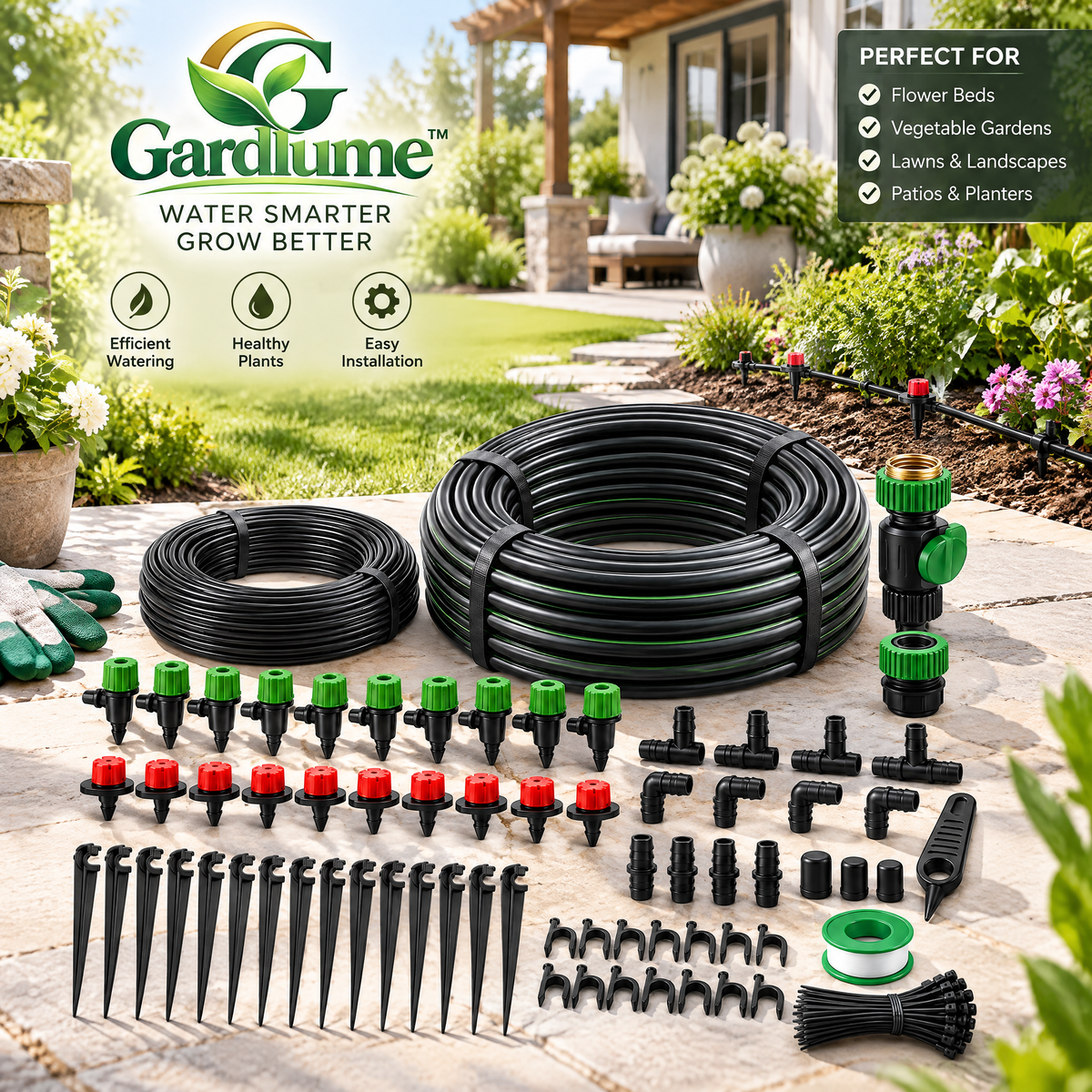 Gardlume™ Garden Drip Irrigation Kit