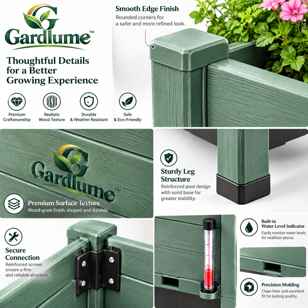 Gardlume™ Self-Watering Planter Box Set