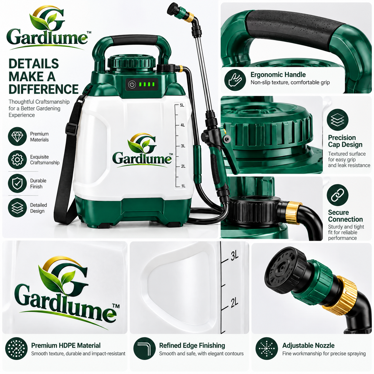 Gardlume™ Rechargeable Garden Sprayer
